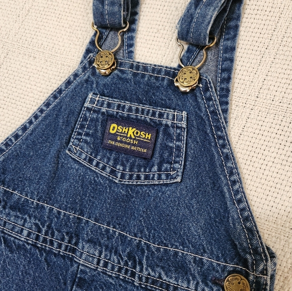 Vintage Oshkosh B'Gosh Jean Bib Overalls size 18 Months - Picture 8 of 8